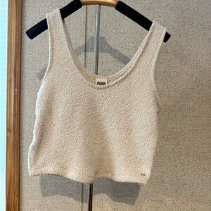 PINK Victoria's Secret Cream Crop Top